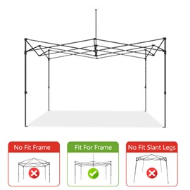 ABCCANOPY Replacement Canopy Top for Commercial Canopy Tent (10x15, Black)