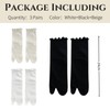 SamHeng Tabi Flip Flop Socks for Women 3 Pairs Cotton