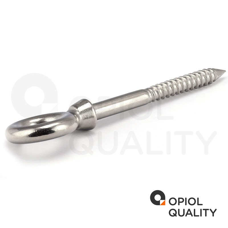 OPIOL QUALITY® Eye Bolt with Wood Thread 6 x 60