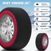 MOPHOTO Extra Large Antislip Snow Socks for Tires, Enhanced Traction