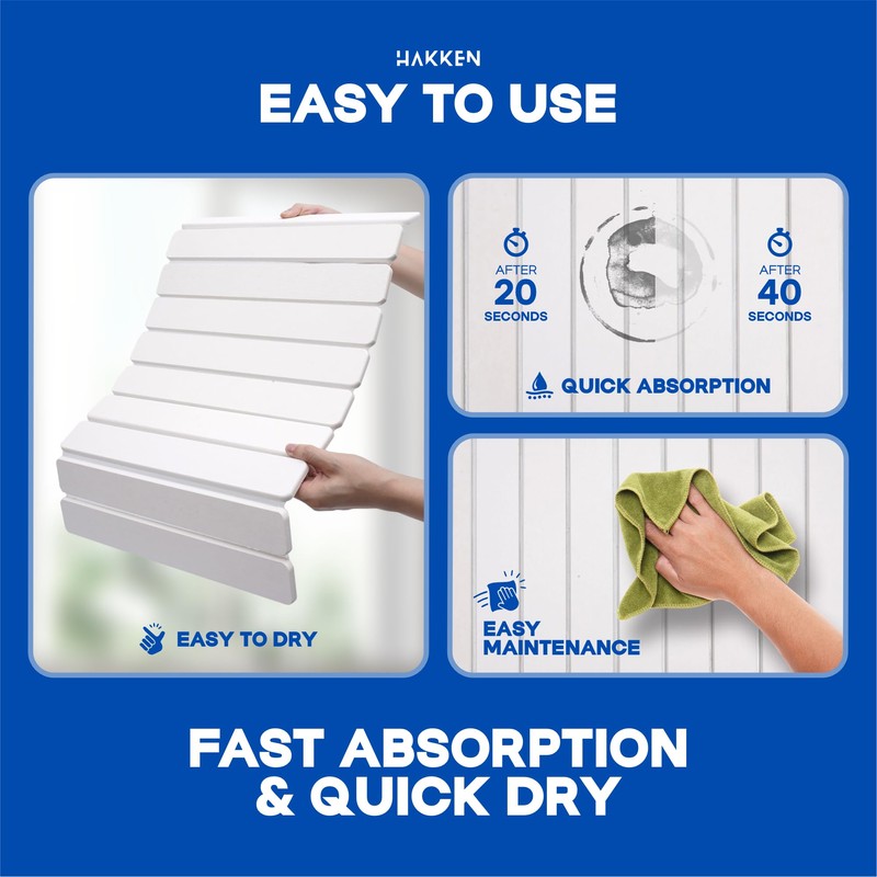 Stone Drying Mat for Kitchen Counter – Large Foldable Diatomaceous