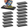 Rectangle Plastic Model Bases for Wargames Table Games (60pcs 25