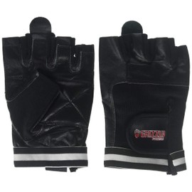 Grizzly Fitness Grizzly Paw Leather Training Gloves for Men and Women | Sold in Pairs, Medium