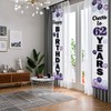 LASKYER Happy 62nd Birthday Purple Door Banner - Cheers to