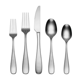 Oneida Peyton Piece Everyday Flatware Set, 42 Count, Metallic