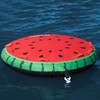 Solstice Inflatable 2 Rider Watermelon Towable Tube Float Raft, Multicolor,
