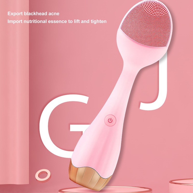 Facial Cleansing Brush Multifunctional Portable Electric Silicone Face Scrubber for