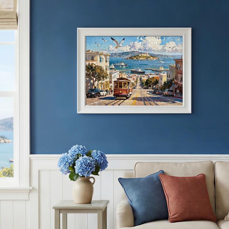 Lamplig San Francisco Travel Puzzles for Adults 1000 Piece Cable