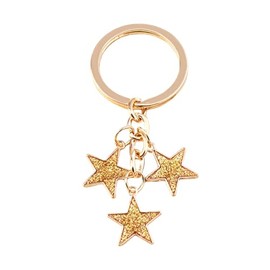 Meefisher Women's Stars Bag Charms Cute Enameled Keychain Keyring for Purse Accessories Kawaii Aesthetic Gifts (yellow-B)