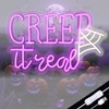 Creep It Real Halloween Neon Sign with Ghost & Spider