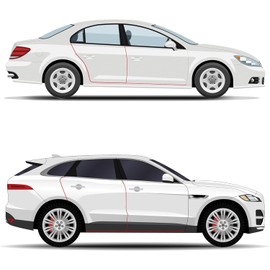 Car Door Edge Guards, 32Ft(10M) No Glue Universal Fit U Shape Rubber Edge Trim Car Door Protector Automotive Door Entry Guard Automotive Trim Car Door Edge Protector for Truck Sedans SUV White