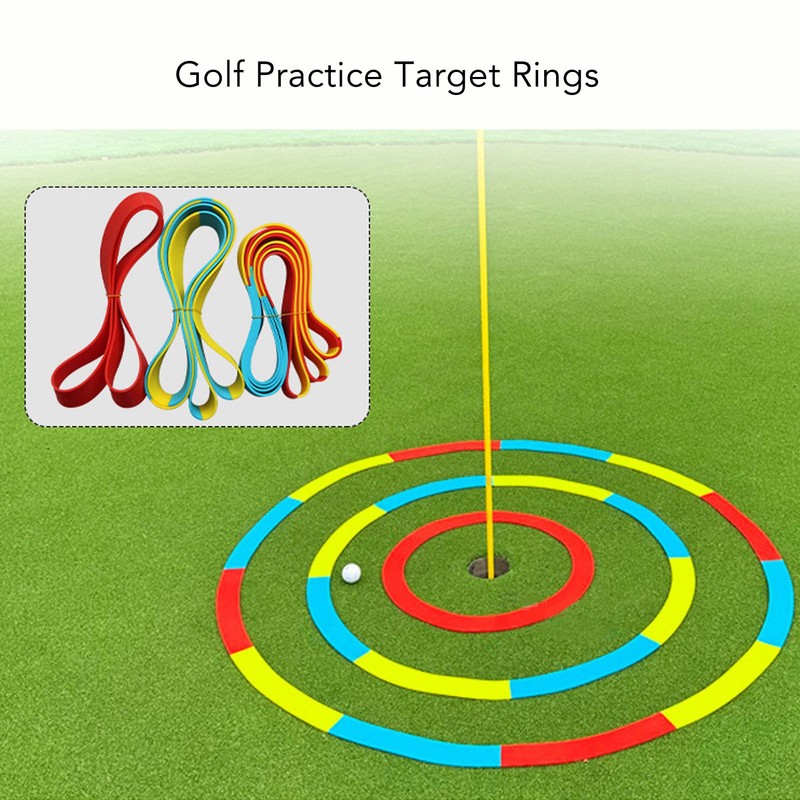 Golf Practice Target Rings Ultra Thin Silicone Vibrant Targets Indicator