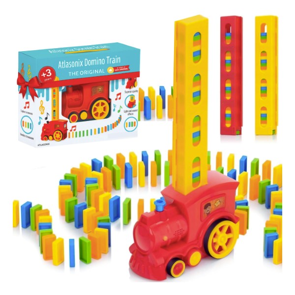Atlasonix Domino Train - Domino Train for Kids, Automatic Truck