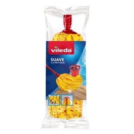 Vileda Repuesto de Mop Suave, Trapeador Mop Microfibra para Limpieza del Hogar