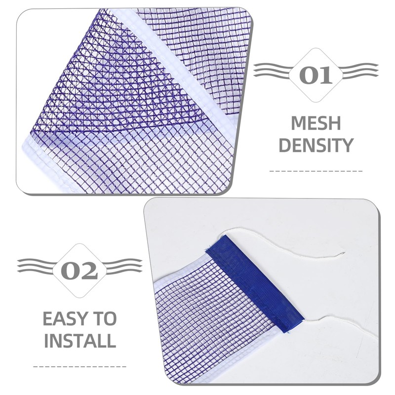 GRIRIW Table Tennis Net Durable Blue Pe Rebound Net for