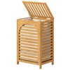 Laundry Hamper, 22.5 Gallon (85L) Bamboo Wood Clothes Laundry Basket