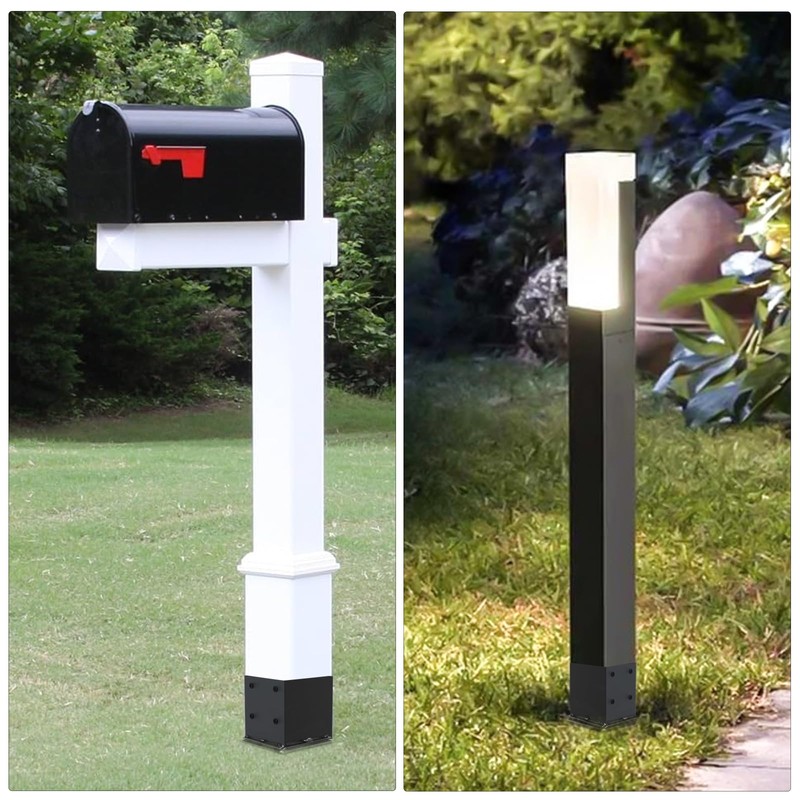 1 Pcs 6"x6" Fence Post Anchor Ground Spike 22"(Actual 5.6"x5.6")