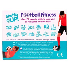 Shuffle Up Football Game - Family Game with 70+ Fun & Active Playing Cards, Football Training Equipment Aid, Football Gifts for Boys & Girls