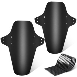 jiankun MTB Mudguard, 2-Piece Bicycle Mudguards, Mountain Bike Mudguard, MTB Splash Guard for 20-29 inch Bicycles, Front and Rear Compatible Mudguard (D-Blue)