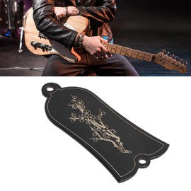 Guitar Truss Rod Cover, Plum Blossom Metal Truss Rod Cover 2 Holes Easy To Install Iron for Musical Instruments