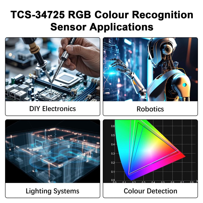 TCS-34725 RGB Light Colour Module AYWHP 3 Pieces RGB Light
