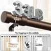 KAMANINA Bronze Curtain Rods for Windows 48 to 84 Inch