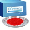 Aluminum Sample Pans for Moisture Analyzer (100 Pack) 90mm Round