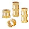 Qrity Pack of 20 Threaded Inserts, M4 x 12 x