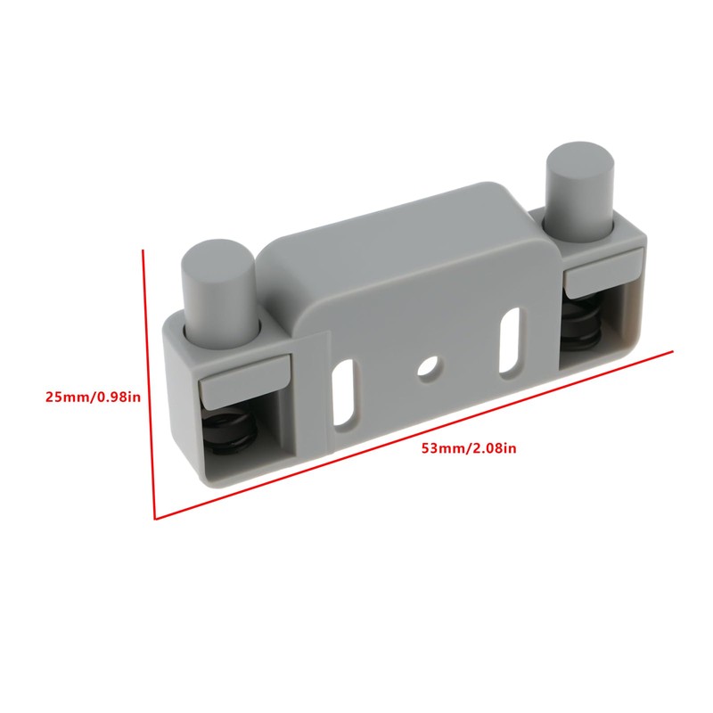 EMSea 4pcs Cupboard Door Catch 53x11x25mm for Caravan Motorhome Compatible