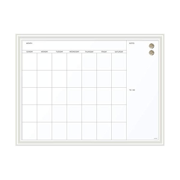 U Brands Magnetic Dry Erase Calendar Board, 30 x 40
