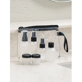 DAISO Handle pouch type cosmetic container set of 6 (3000)