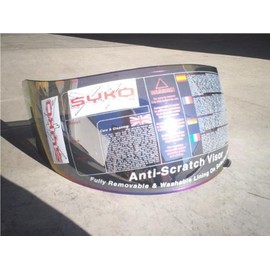 SYKO Replacement Shield/Visor Rainbow Mirror Anti-Scratch Visor for Motorcycling Adults Unisex Powersports Enthusiasts Helmet Visor