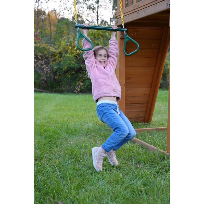 Eastern Jungle Gym Heavy-Duty Ring Trapeze Bar Combo, Large 20"