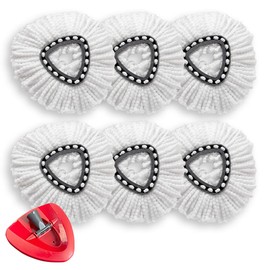 Zamus Repuesto Trapeador de 6 Piezas, Repuesto para Fregona Easy Wring, Accesorios de Trapeador de Fibra para Vileda, O-Cedar