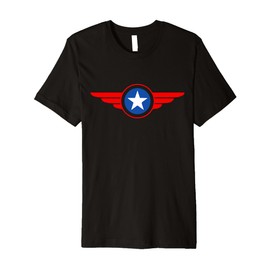 Patriot Pilot: Red Wings Blue Star Aviation Premium T-Shirt