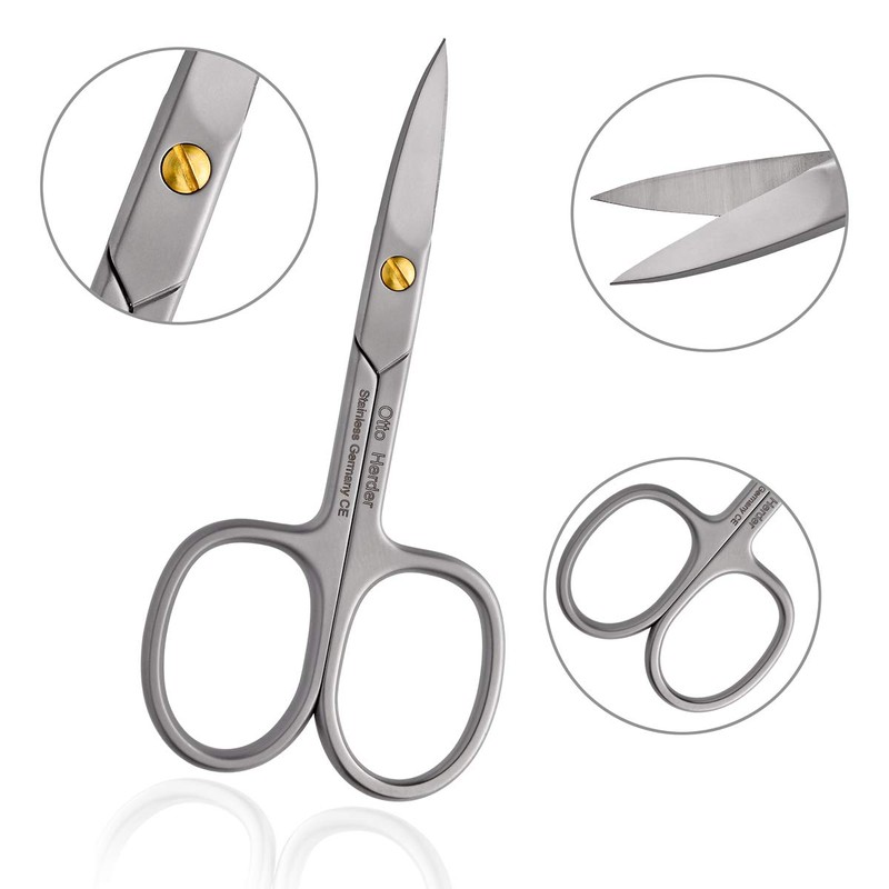 OTTO HERDER Nail Scissors Toenails – Professional Nail Scissors Rustproof