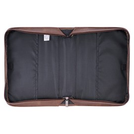 Christian Art Gifts Men's Classic Bible Cover Blessed is The Man Jeremiah 17:7, Brown/Silver Faux Leather, Medium