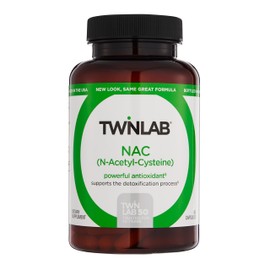 Twinlab N-Acetyl-Cysteine (Nac) - Antioxidant Supplements for Men and Women - 600 mg, 60 Capsules