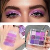 Purple Eyeshadow - 9 Matte Eyeshadows Palette Can Overlay Coloring,