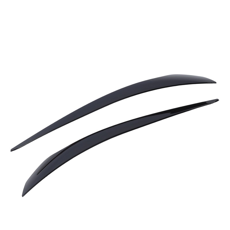 2 Pcs Headlight Eyebrow Headlamp Eyelid Cover Trim Frame Decal