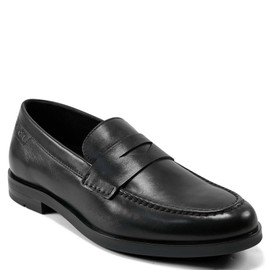 Rockport Men's Sutton Penny Loafer, Black Leather, 11