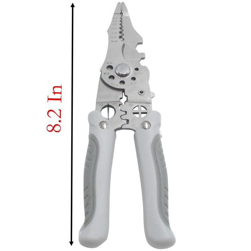 21 In 1 Wire Stripper, 8.2 Inch High Carbon Steel