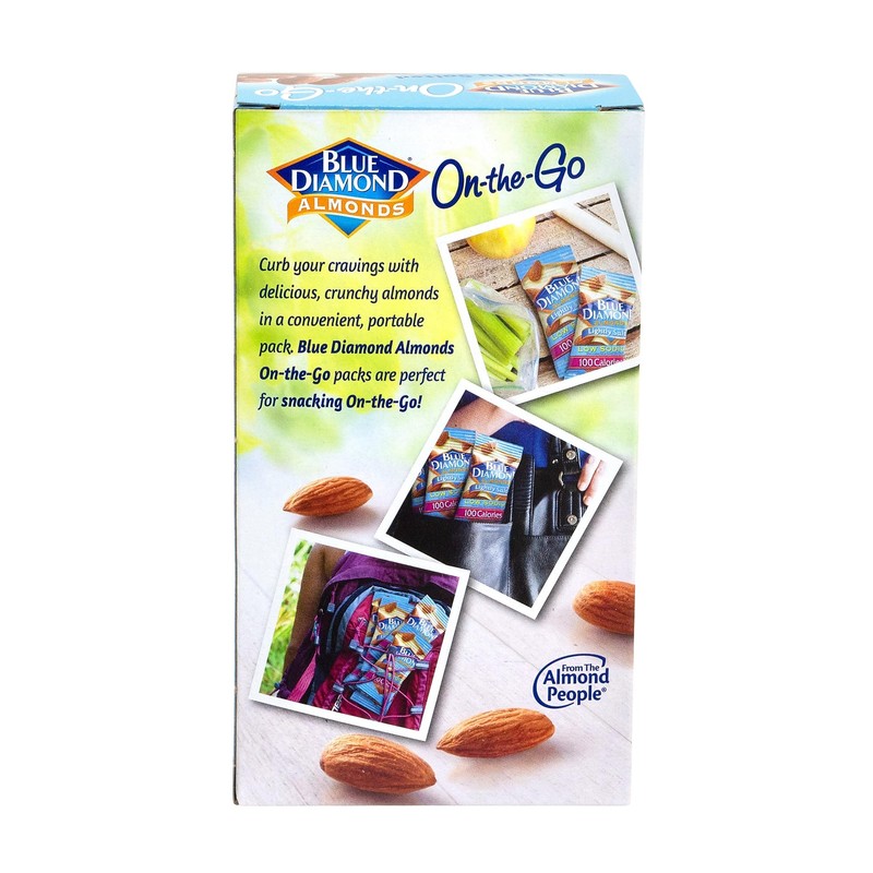 Blue Diamond Almonds, Low Sodium Lightly Salted, 100 Calorie On-The-Go