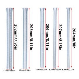5 Piece Spring Pipe Bending Kit, Pipe Bending Springs, CT5050 Air Conditioning Super Elastic Spring Tube Bender Set Accessories for Copper Aluminium Pipes