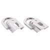 TOPAZ Fl3Z17N808A Silver Left & Right Tow Hooks w/Hardware Chrome