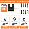 10Pcs Oscillating Saw Blades Set Quick Release Extra-Long Reach Bi-Metal