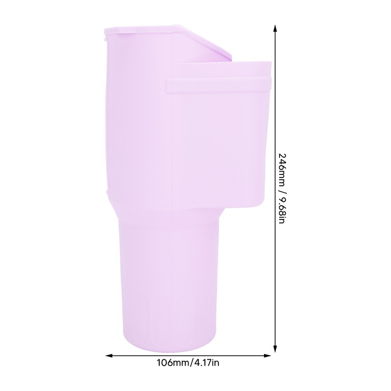 Cup Silicone Boot Sleeve with Pocket Chain Strap Flexible Soft