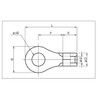 Nichifu Terminal Industry Bare Crimp Terminal R 0.75-3.5