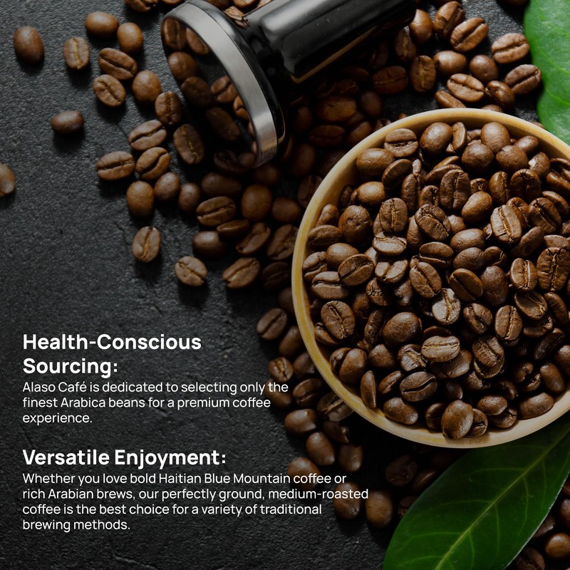 Alaso Cafe Whole bean Coffee |100% Haitian Blue Mountain whole