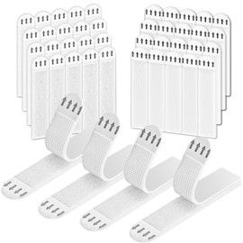 GJC Large Picture Hanging Strips, 20 Pairs(40 Strips) Sticky Picture Hangers for Walls, Hanging Pictures Without Nail, Damage Free No Nails Refill Adhesive Poster Strips for Frame Mounting Strips